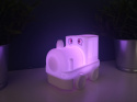 Lampka Nocna LED Lokomotywa Miękki Silikon 8 Kolorów, Pilot Bezpieczny Sen
